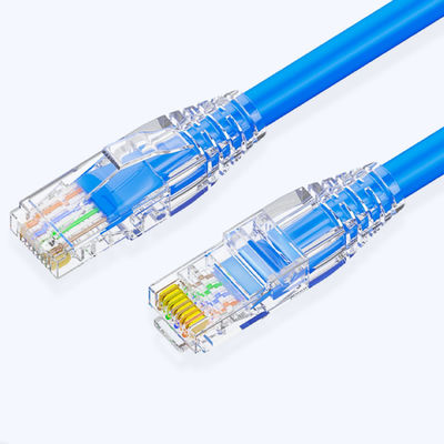 Ethernet Cat6 de câble de 100W PoE+ RJ45, câble bleu d'Ethernet du gigabit Cat6