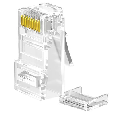 Le connecteur durable du PC RJ45 Cat6, 8P8C a protégé le connecteur de CAT6 UTP