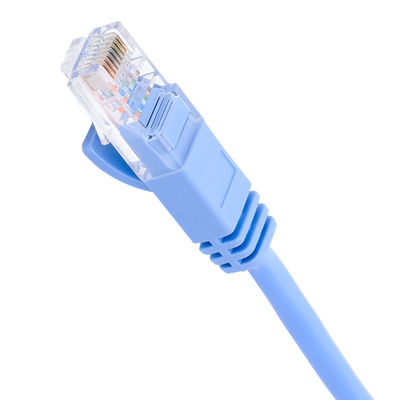 Chat 5e de corde de correction de l'en cuivre 24AWG, câble de correction d'UTP Cat5e de veste de PVC de BC7/0.2