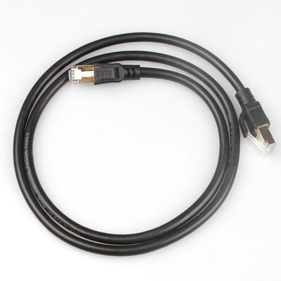 Câble S/FTP 40Gbps 2000MHZ de correction d'OEM Gigabit Ethernet Cat8 pratique