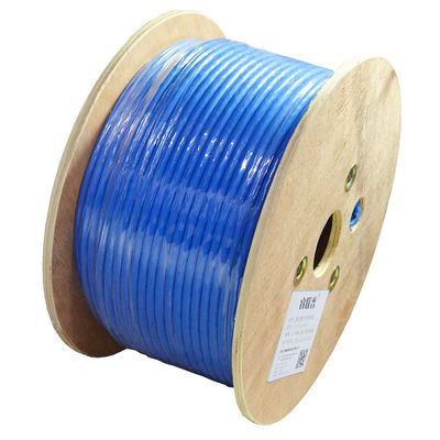 Câble LAN Cat7 réseau OEM grande vitesse 20Gbps 24AWG BC S/FTP veste en PVC 4 paires