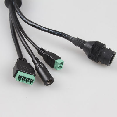 Câble industriel pratique d'appareil-photo de 3,81 RJ45, appareil-photo imperméable de câble LAN