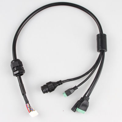 Câble industriel pratique d'appareil-photo de 3,81 RJ45, appareil-photo imperméable de câble LAN