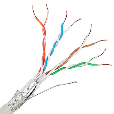 Double Cat5e protégé Lan Cable UTP SFTP 24AWG avec des torons