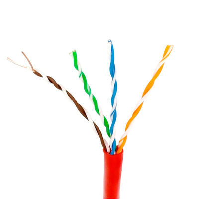 Bas câble de la fumée Cat5e de 24AWG LSZH, câble externe nul 305m de l'halogène Cat5e