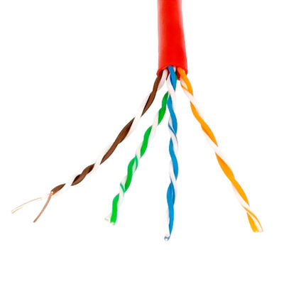 UTP multicolore pratique Cat5e CCA, 0.95mm Cat5e en aluminium plaqué de cuivre 8 paires