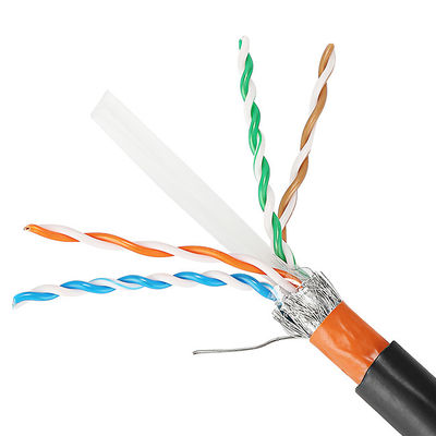 Câble LAN extérieur 23AWG Cat5e Cat6 Cat6A Cat7 Cat7A avec gaine en PVC