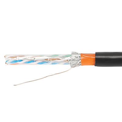 Câble LAN extérieur 23AWG Cat5e Cat6 Cat6A Cat7 Cat7A avec gaine en PVC
