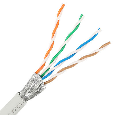 26AWG ftp LSZH Cat5e Lan Cable puisque conducteur 1000 pieds de multicolore
