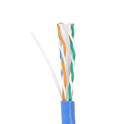 L'Ethernet de cuivre pur Cat6 Lan Cable 1000 pi de CU 4 APPAREILLE 23AWG 0.57mm pour d'intérieur