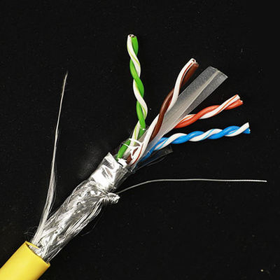 LSZH 23AWG Cat6 a protégé le cuivre nu pur de haute performance du câble STP SSTP