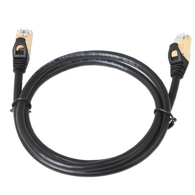 Le chat 6 de câble de correction de l'ordinateur 1000Mbps, la correction 24AWG de cuivre pure attachent RJ45 le chat 6