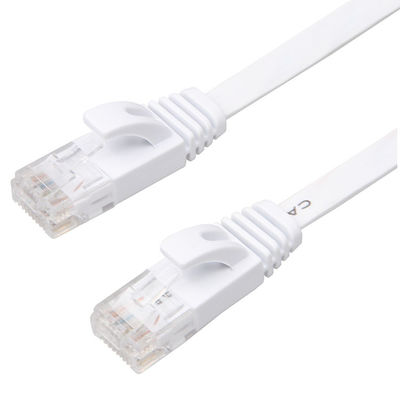 A.W.G. 30 à grande vitesse de câble plat solide de correction du modem Cat6 avec des agrafes