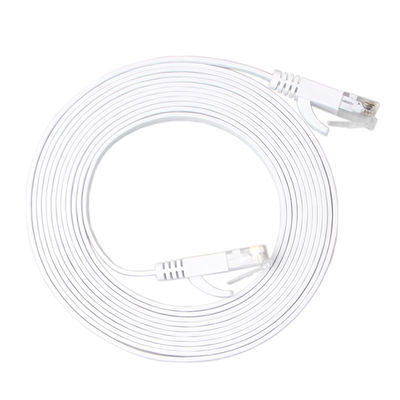 A.W.G. 30 à grande vitesse de câble plat solide de correction du modem Cat6 avec des agrafes