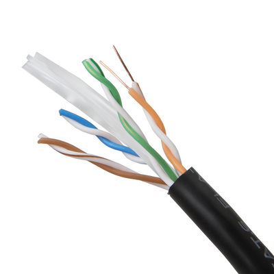 Corde de correction noire de Cat6 Cat6a pour Gigabit Ethernet 650MHz 100W PoE RJ45 UTP
