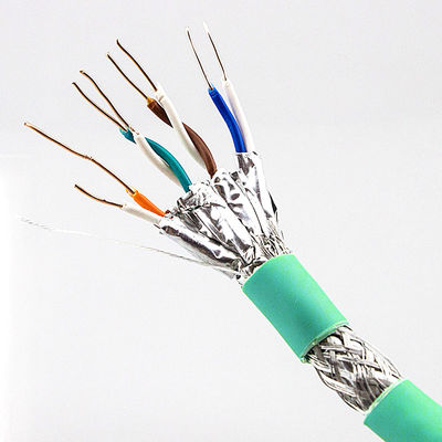 23AWG Réseau Cat6a Câble Lan Double Blindage STP SFTP Ethernet