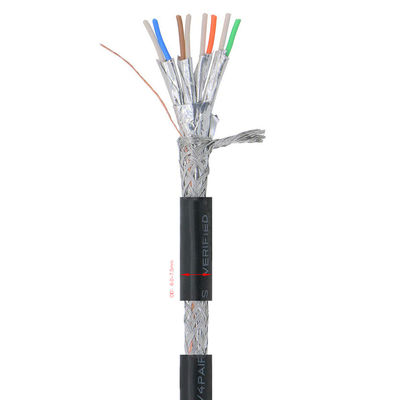 SFTP Outdoor Cat7 Lan Cable Double Shield CCA 28AWG Multicolore