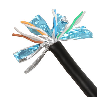 Twisted pair protégé de câble extérieur de 26AWG SFTP Cat7 pratique