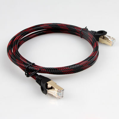 Cat7 protégé tressé en nylon Lan Cable S/FTP puisque mise en réseau avec le connecteur RJ45