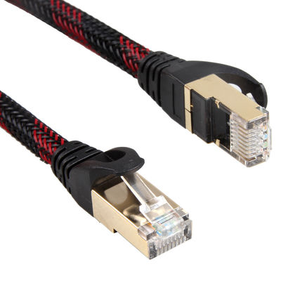 Cat7 protégé tressé en nylon Lan Cable S/FTP puisque mise en réseau avec le connecteur RJ45