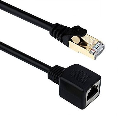 Câble de cordon prolongateur de correction de Breakproof Cat7 avec le mâle au connecteur femelle