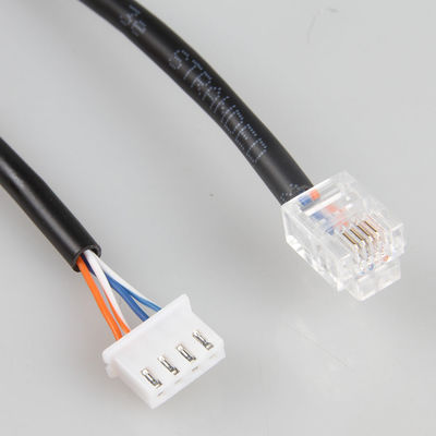 Harnais industriel de fil d'écurie de la CE, RJ11 6P4C à la corde de correction de téléphone de XH2.54 4P