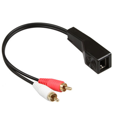 Signal audio de RCA ajustement blanc rouge Cat5 Cat6 Cat7 Cat8 de couleur de câble de stéréo de 3,5 millimètres