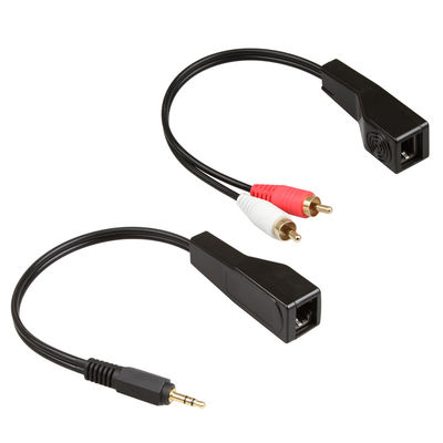 Signal audio de RCA ajustement blanc rouge Cat5 Cat6 Cat7 Cat8 de couleur de câble de stéréo de 3,5 millimètres