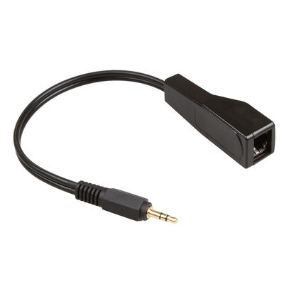 Assemblées faites sur commande de fil de Cat5 Cat6 3.5mm stéréo au supplément RJ45 audio femelle