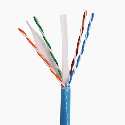 Cat6a 1000 veste de cuivre solide de PVC 500Mzh LSZH de Lan Cables 23AWG 0.58mm d'Ethernet de pi