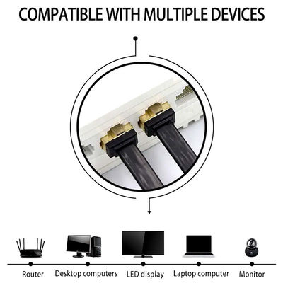 Veste plate ultra mince du réseau Cat5e CAT6 LSZH de corde de correction de RJ45 Cat7