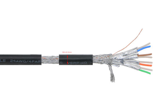 Câble de cordon prolongateur de correction de Breakproof Cat7 avec le mâle au connecteur femelle