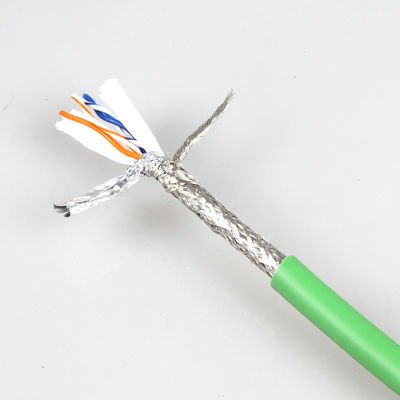 Écurie industrielle de gigabit du câble Ethernet M12 4 Pin To RJ45 de caméra verte
