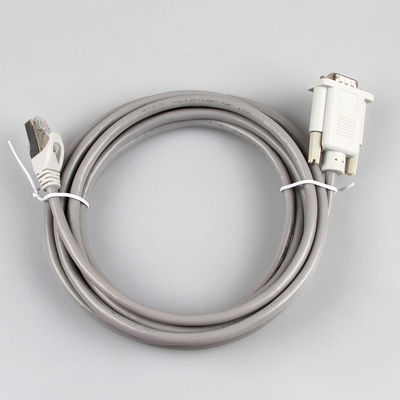 Harnais industriel 26AWG 8P8C RJ45 de fil d'Ethernet de CAT5E à DB9 Gray Color féminin