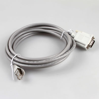 Harnais industriel 26AWG 8P8C RJ45 de fil d'Ethernet de CAT5E à DB9 Gray Color féminin