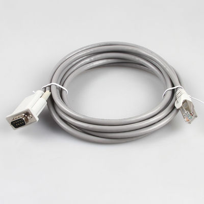 Harnais industriel 26AWG 8P8C RJ45 de fil d'Ethernet de CAT5E à DB9 Gray Color féminin