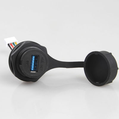 IP68 imperméabilisent le câble équipé industriel XH 2,5 de LAN au connecteur femelle d'USB 3,0