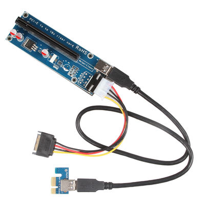 Câble pratique de harnais de fil de 60cm, carte d'adaptateur de canalisation verticale actionnée par ordinateur