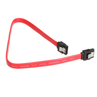 Câble 6Gbps de harnais de fil de SATA III de 18 pouces avec fermer à clef le verrou
