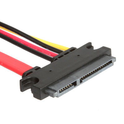 Câble stable de SATA 3 d'extension pour HDD, mâle à Pin SATA de la femelle 7+15 3,0 6gbps
