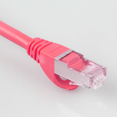 Enterrement direct 6 pi de Cat7 de corde de correction 26AWG imperméable résistant 10Gb rouge