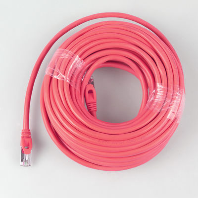 Enterrement direct 6 pi de Cat7 de corde de correction 26AWG imperméable résistant 10Gb rouge