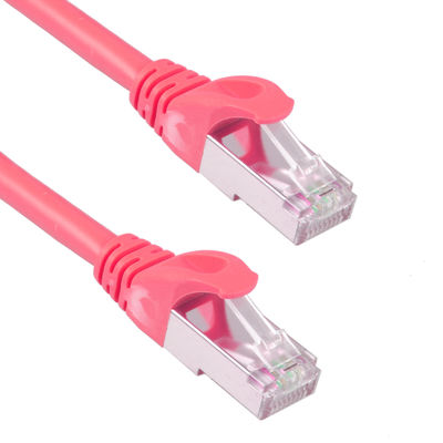Enterrement direct 6 pi de Cat7 de corde de correction 26AWG imperméable résistant 10Gb rouge
