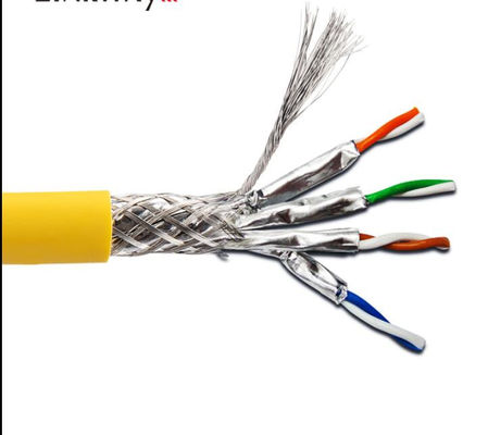 Cuivre nu d'isolation de HDPE de l'Ethernet Cat7 Lan Cable de veste de PVC