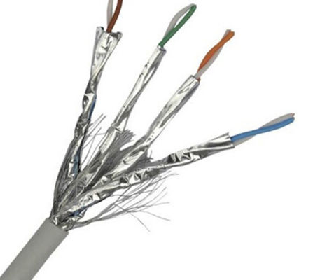 Cuivre nu d'isolation de HDPE de l'Ethernet Cat7 Lan Cable de veste de PVC