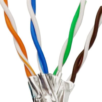 Twisted pair protégé de câble extérieur de 26AWG SFTP Cat7 pratique