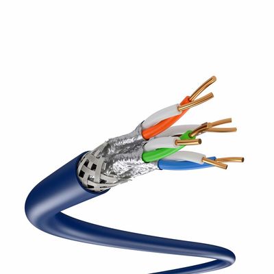 SFTP Outdoor Cat7 Lan Cable Double Shield CCA 28AWG Multicolore