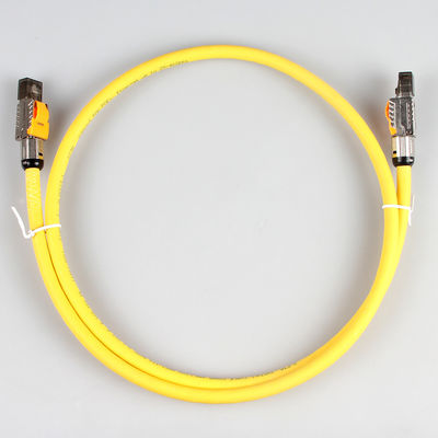 Câble terminé par champ du chat 7 STP, câble modulaire de correction du chat 7 de prise de réseau de RJ45 8P8C