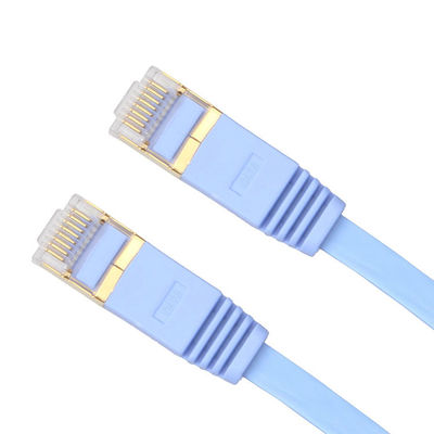Câble plat pratique de 30 A.W.G. UTP, câble ultra mince de correction de RJ45 CAT6