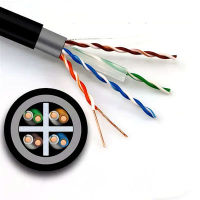 Cuivre pur de double réseau de la gaine Cat6 Lan Cable UTP pour extérieur